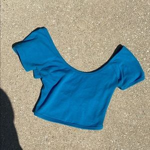 Forever 21 Blue Crop Top